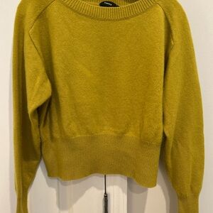 Theory Women's Chartreuse Cashmere Sweater
